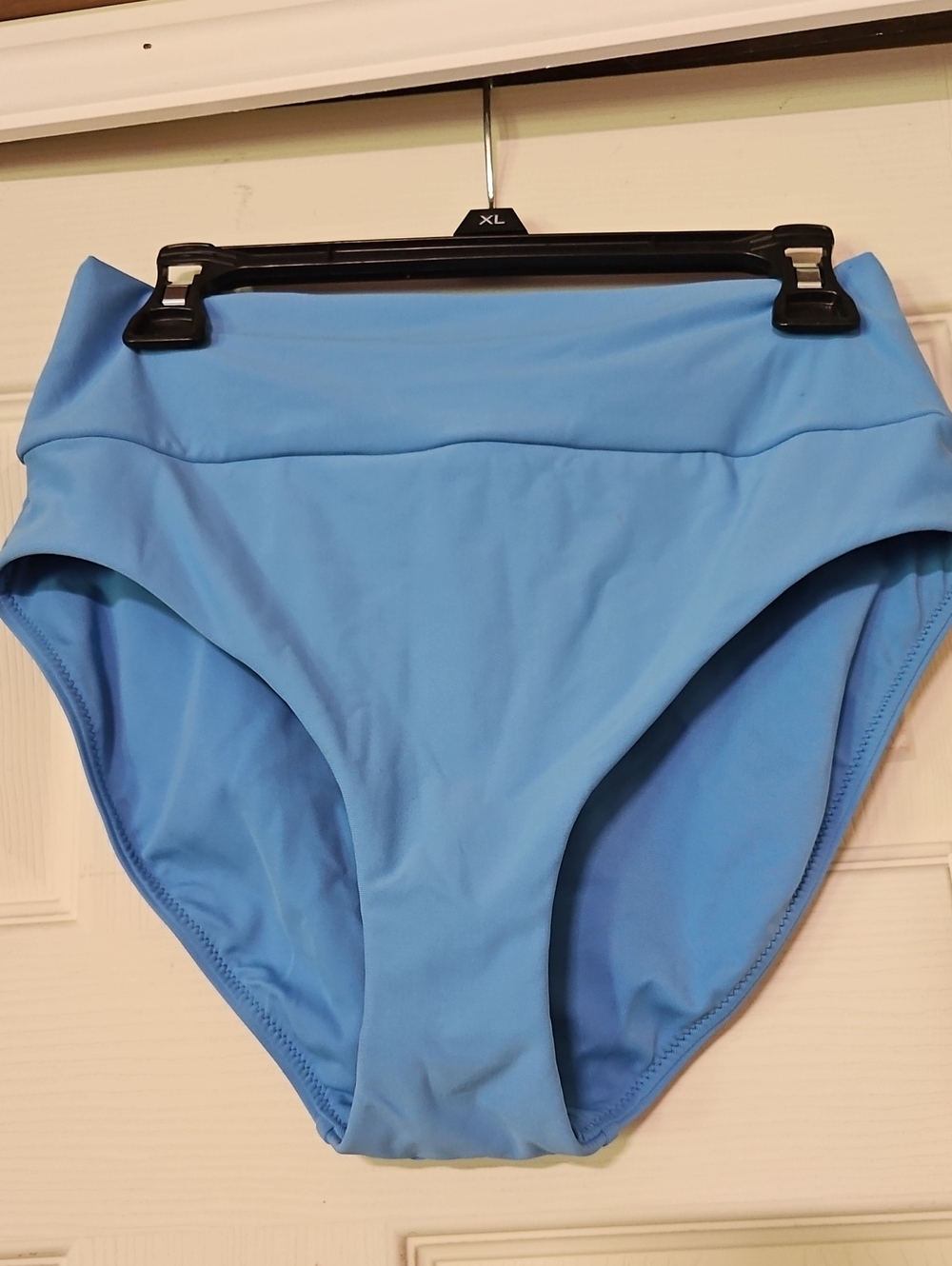 CALIA Wide Banded High Rise Swim Bottoms: TRANQUIL BLUE: NEW WITH TAGS: SZ XS